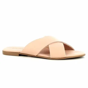 Różowe klapki damskie CARINII - Carinii - Klapki i japonki damskie - miniaturka - grafika 1