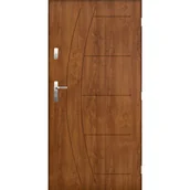Drzwi zewnętrzne - PANTOR Drzwi stalowe zewnętrzne wejściowe Hawr Złoty dąb 90 prawe - miniaturka - grafika 1
