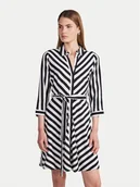 Sukienki - YAS Sukienka koszulowa Savanna 26030247 Czarny Loose Fit - miniaturka - grafika 1