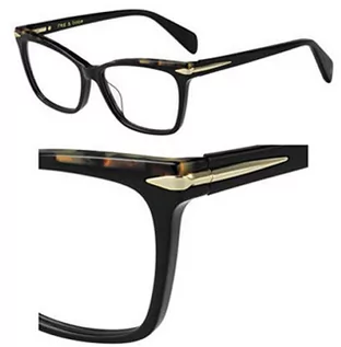 Okulary korekcyjne, oprawki, szkła - rag & bone Damskie okulary przeciwsłoneczne Rnb3021, czarny, 51 - grafika 1