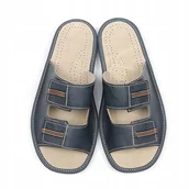 Kapcie męskie - NOWO, Papucie na rzepę, kapcie regulowana szerokość, rozmiar 45 - miniaturka - grafika 1