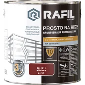 Farby olejne i specjalne - RAFIL Emalia PROSTO Na Rdzę Połysk RAL3011 0,75 l - miniaturka - grafika 1