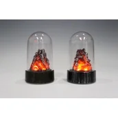 Ozdoby bożonarodzeniowe - Kominek LED 5,5 x 5,5 x 9 cm mix - miniaturka - grafika 1