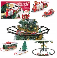 Pociągi dla dzieci - Kolejka elektryczna świąteczna pociąg ciuchcia na choinkę tory 288 - miniaturka - grafika 1