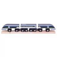 Pociągi dla dzieci - Bigjigs Toys Pociąg Eurostar BJT476 - miniaturka - grafika 1