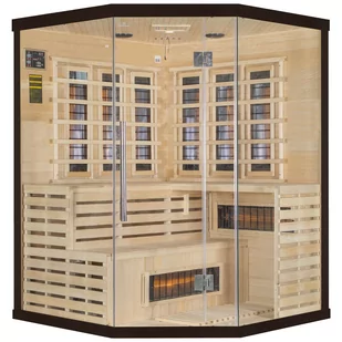 Sauna infrared narożna EA3CR Black z koloroterapią - Sauny - miniaturka - grafika 1