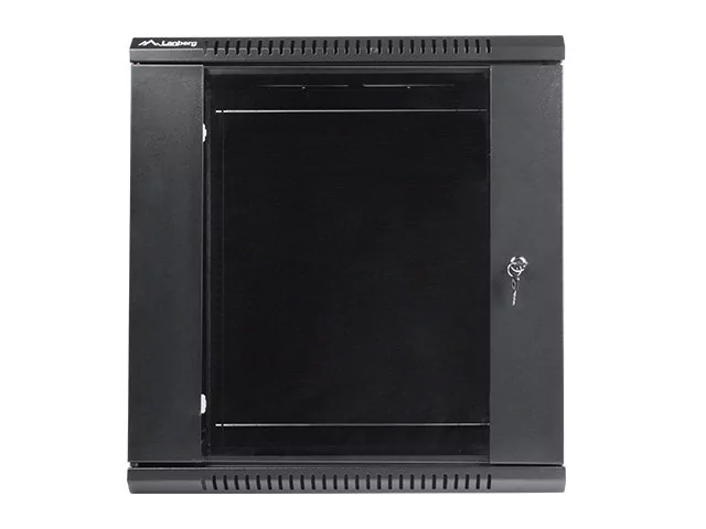 Lanberg Szafa instalacyjna wisząca 19'' 12U 600X450mm czarna (drzwi szklane) (SPL1OKS00320 [5005413])