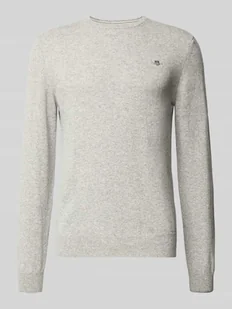 Sweter z dzianiny z prążkowanymi wykończeniami - Swetry męskie - miniaturka - grafika 1