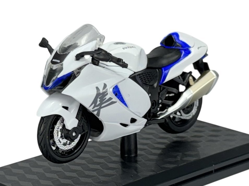 ALLOY CAR SUZUKI HAYABUSA BIAŁY 1:18 MOTOCYKL NOWY MODEL W PUDEŁKU