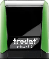 Pieczątki - Trodat PIECZĄTKA 4910 ZIELONA - PODUSZKA CZARNA 26X9MM - miniaturka - grafika 1