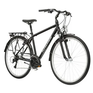 Rower trekkingowy KROSS Explorer 2.0 M21 28 cali męski Czarno-srebrny - Rowery - miniaturka - grafika 1