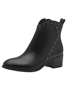 Marco Tozzi Damskie botki Zip+Slip 2-25381-43 modne kozaki, czarne, 39 EU, czarny, 39 EU - Botki damskie - miniaturka - grafika 1