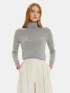 Swetry damskie - Gant Golf 4805263 Szary Regular Fit - miniaturka - grafika 1