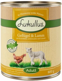Lukullus 10 + 2 gratis! Natural 12 x 800 g Drób i jagnięcina - Mokra karma dla psów - miniaturka - grafika 4