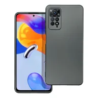 Etui i futerały do telefonów - Metaliczne etui na telefon komórkowy z osłoną aparatu kompatybilne z iPhone 13 szary - miniaturka - grafika 1
