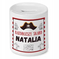 Skarbonki - Skarbonka 330 ml Dla Natali Córki Dziecka Prezent z Nadrukiem ze Zdjęciem - miniaturka - grafika 1