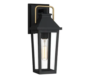 Quoizel QZ-BUCKLEY-S-MBK -Kinkiet zewnętrzny BUCKLEY 1xE27/40W/230V IP44 - Lampy ogrodowe - miniaturka - grafika 1