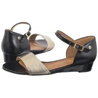 Sandały damskie - Sandały Czarne+Złoto 06486-20/00-1 (MA1189-b) Maciejka - miniaturka - grafika 1