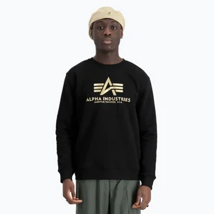 Bluza męska Alpha Industries Basic Carbon black/gold - Bluzy męskie - miniaturka - grafika 1
