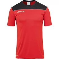 Koszulki sportowe męskie - uhlsport Offense 23 Poly koszulka piłkarska odzież treningowa, czerwony/czarny/biały, XXXL - miniaturka - grafika 1