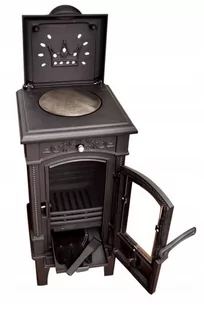 Piec koza żeliwny kominek kominkowy do gotowania 6,6kW (kolor: czarny) - spełnia anty-smogowy EkoProjekt 04482046 - Piece wolnostojące - miniaturka - grafika 3