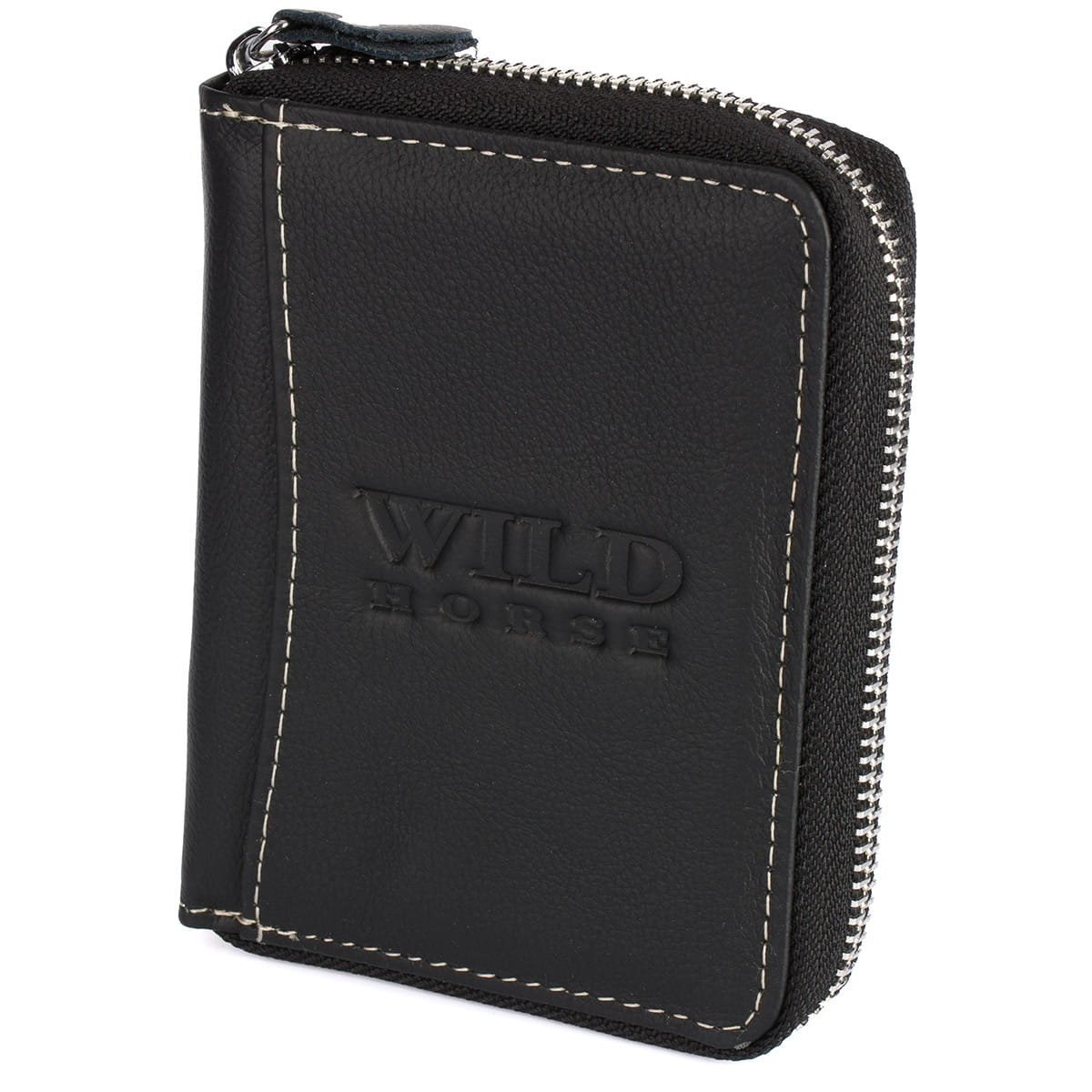 Portfel Męski Pionowy Skórzany Wild Horse Czarny