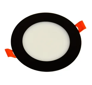 Oprawa panel Led podtynkowy 230V 6W 4000K czarny - Lampy sufitowe - miniaturka - grafika 1