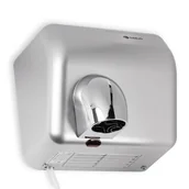 Suszarki do rąk i włosów - Sanjo Suszarka do rąk 2500W Lupus ABS srebrna z ruchomą dyszą - miniaturka - grafika 1