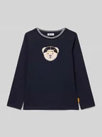 Koszulki dla chłopców - Bluzka z długim rękawem o kroju regular fit z wyhaftowanym logo - miniaturka - grafika 1