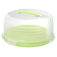 Pojemniki kuchenne - Pojemnik okrągły na ciasto zielony jasny - miniaturka - grafika 1