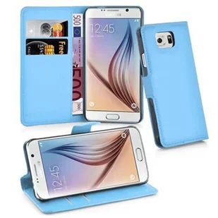 Etui Cadorabo do Samsung Galaxy S6 z niebieskim etui na telefon komórkowy z magnetycznym zamknięciem - Etui i futerały do telefonów - miniaturka - grafika 1