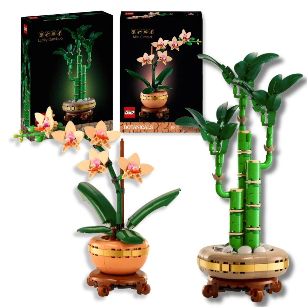 LEGO Zestaw Botanicals Icons: Orchidea i Bambus Elegancka Dekoracja dla Domu i Biura