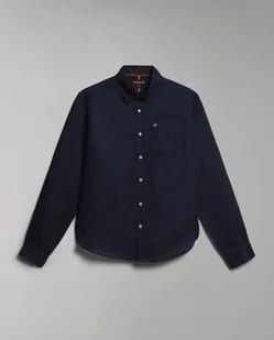 camicie uomo napapijri g-creton np0a4h1c 176 blu marine - Koszule męskie - miniaturka - grafika 1