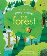 Obcojęzyczne książki dla dzieci i młodzieży - Anna Milbourne Peep Inside a Forest Board book) - miniaturka - grafika 1