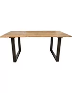 Stoły - Stół Drewniany Iron Natural 180X77X90 - miniaturka - grafika 1