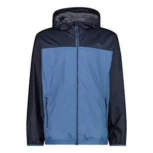 CMP - męska kurtka przeciwdeszczowa ze stałym kapturem, Dusty Blue, 50 - Kurtki męskie - miniaturka - grafika 1