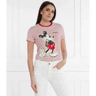 Desigual T-shirt DESIGUAL X MICKEY MOUSE Regular Fit - Koszulki i topy damskie - miniaturka - grafika 1