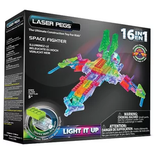 Laser Pegs 16 in 1 Space Fighter 489586 - Klocki - miniaturka - grafika 1