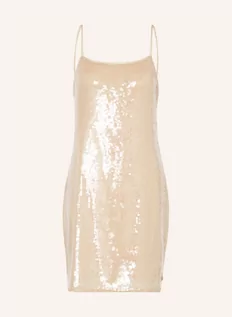 Sukienki - Calvin Klein Jeans Sukienka Z Cekinami gold - grafika 1