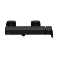 Baterie wannowe i prysznicowe - Ravak 10° Free Black bateria prysznicowa ścienna czarny mat X070153 - miniaturka - grafika 1