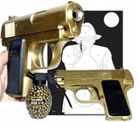 Zabawki militarne - Pistolet na kulki COLT GUN Pistolety Karabin + KULKI I TARCZA - miniaturka - grafika 1