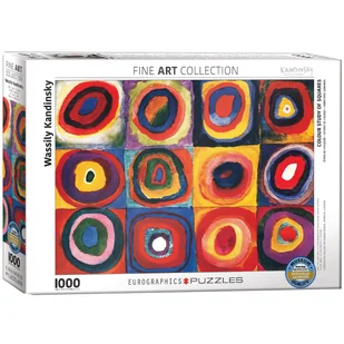 Eurographics Puzzle 1000 Teile - Kandinsky: Farbstudie Quadrate - 01323 von - Puzzle - miniaturka - grafika 2