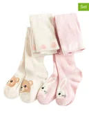 Rajstopy dziecięce - COOL CLUB Rajstopy (2 pary) w kolorze jasnoróżowo-kremowym - miniaturka - grafika 1