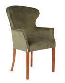 Fotele - Fotel Open Zakopane, zielony, wygodny, tapicerowany, do salonu, do hotelu, klasyczny, nowoczesny - miniaturka - grafika 1