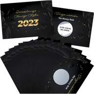 Dekoracje domu - ZDRAPKA WRÓŻBA NOWOROCZNĄ SYLWESTER MAŁA 18szt. Z2 - miniaturka - grafika 1