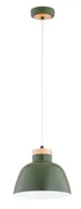 Lampy sufitowe - Lorien lampa wisząca 1xE27 ciemna zieleń/drewno 61356 - miniaturka - grafika 1
