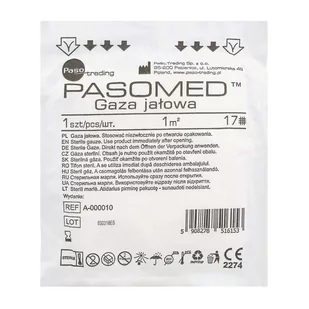 Paso Gaza opatrunkowa jałowa 1 m 17-nitkowa - Apteczki i materiały opatrunkowe - miniaturka - grafika 1