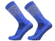 Piłka nożna - Skarpety Piłkarskie Antypoślizgowe FG 39-45 - Niebieskie - miniaturka - grafika 1