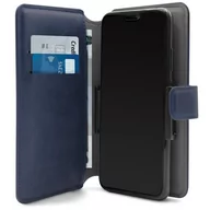 Etui i futerały do telefonów - PURO Universal Wallet 360° - Uniwersalne etui obrotowe z kieszeniami na karty, rozmiar XL (granatowy) - miniaturka - grafika 1