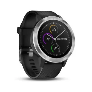 Smartwatch GARMIN Vivoactive 3 1,2" GPS Waterproof 5 ATM Glonass Czarny Stal nierdzewna - Monitory aktywności - miniaturka - grafika 1